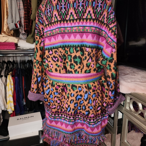 Farm Rio Sweater multicolor skirt set top is LRG skirt is XLG - Picture 7 of 10